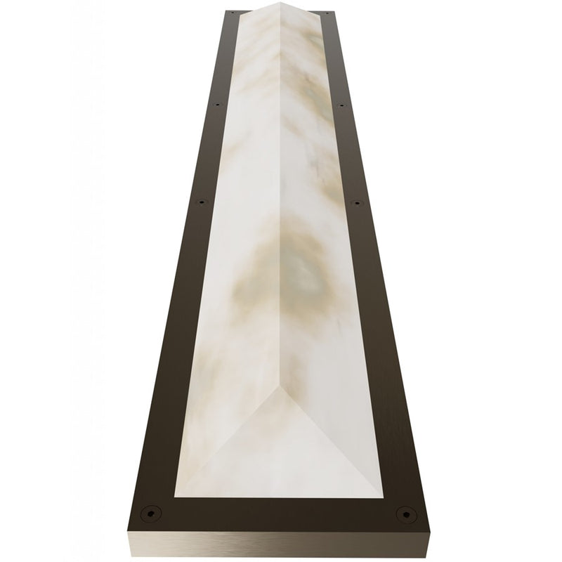 Avenue Lighting Sedona 1Lt 36" Wall Sconce, Alabaster/Brass/White - HF2972-AB