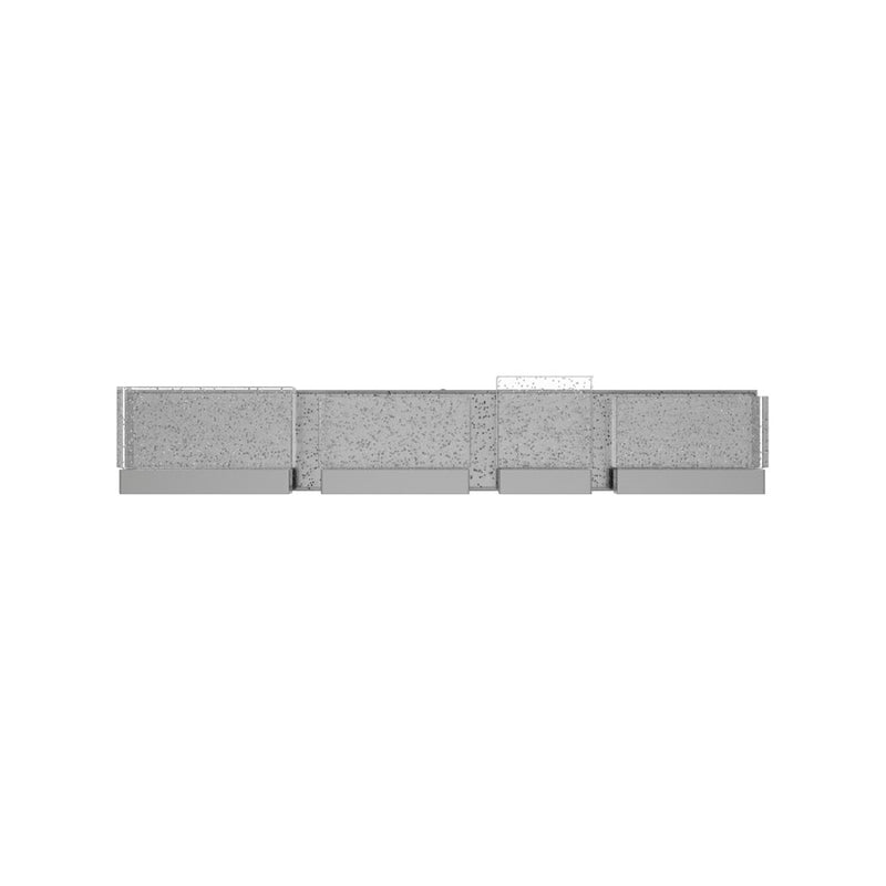 Avenue Original Glacier LED 33" Bath Bar, Nickel/Bubble Crystal