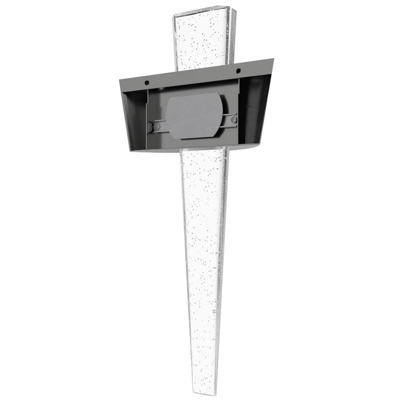 Avenue Original Glacier LED 24" Curved Sconce, Nickel/Bubble Crystal - HF3007-PN