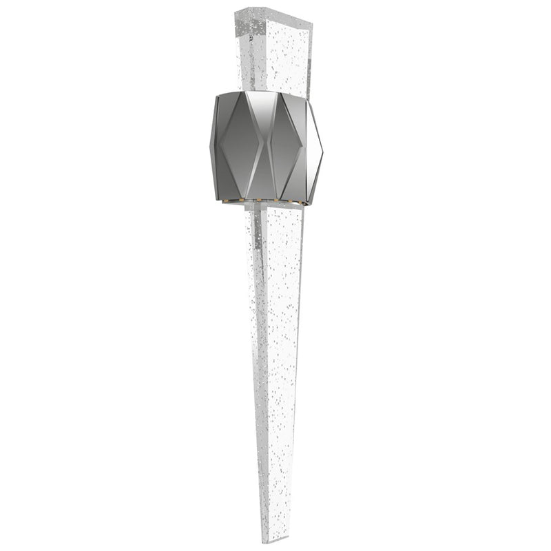 Avenue Original Glacier LED 24" Geo Sconce, Nickel/Bubble Crystal - HF3009-PN
