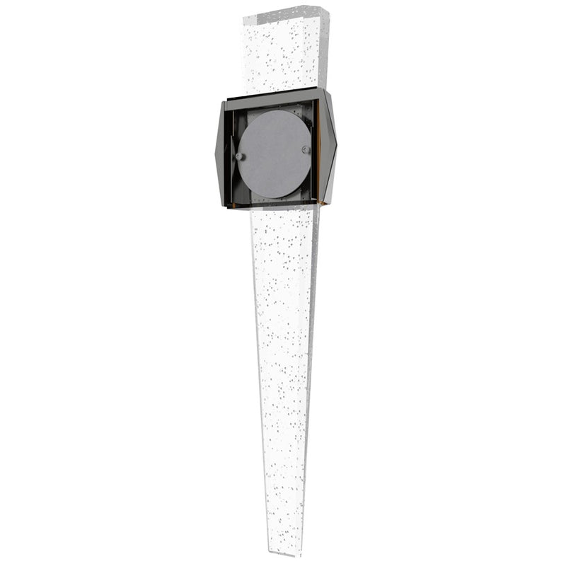 Avenue Original Glacier LED 24" Geo Sconce, Nickel/Bubble Crystal - HF3009-PN
