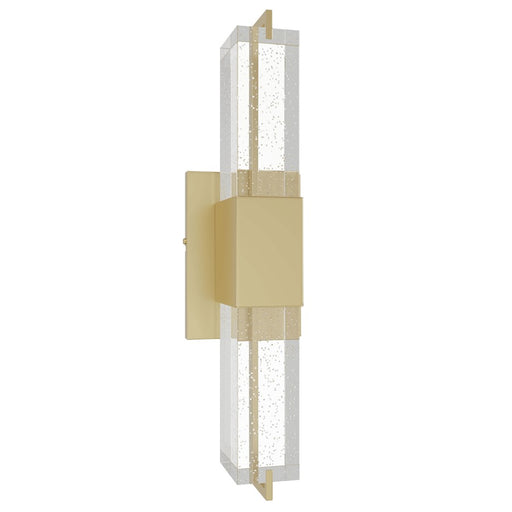 Avenue Original Glacier LED 17" Wall Sconce, Brass/Bubbled Crystal - HF3012-BB
