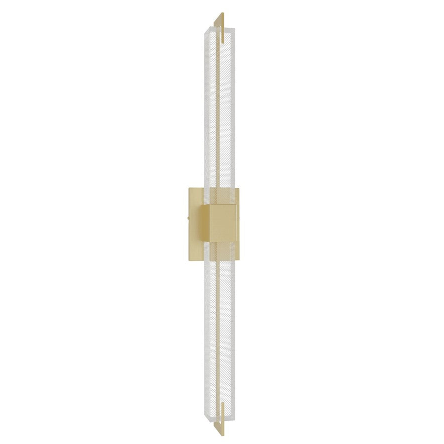 Avenue Original Glacier LED 39" Wall Sconce, Brass/Snow - HF3012-BB-XL-SNW