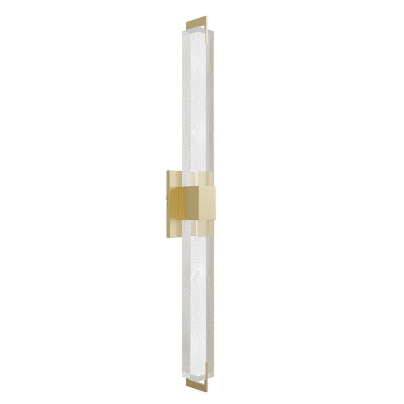 Avenue Original Glacier LED 39" Wall Sconce, Brass/Snow - HF3012-BB-XL-SNW