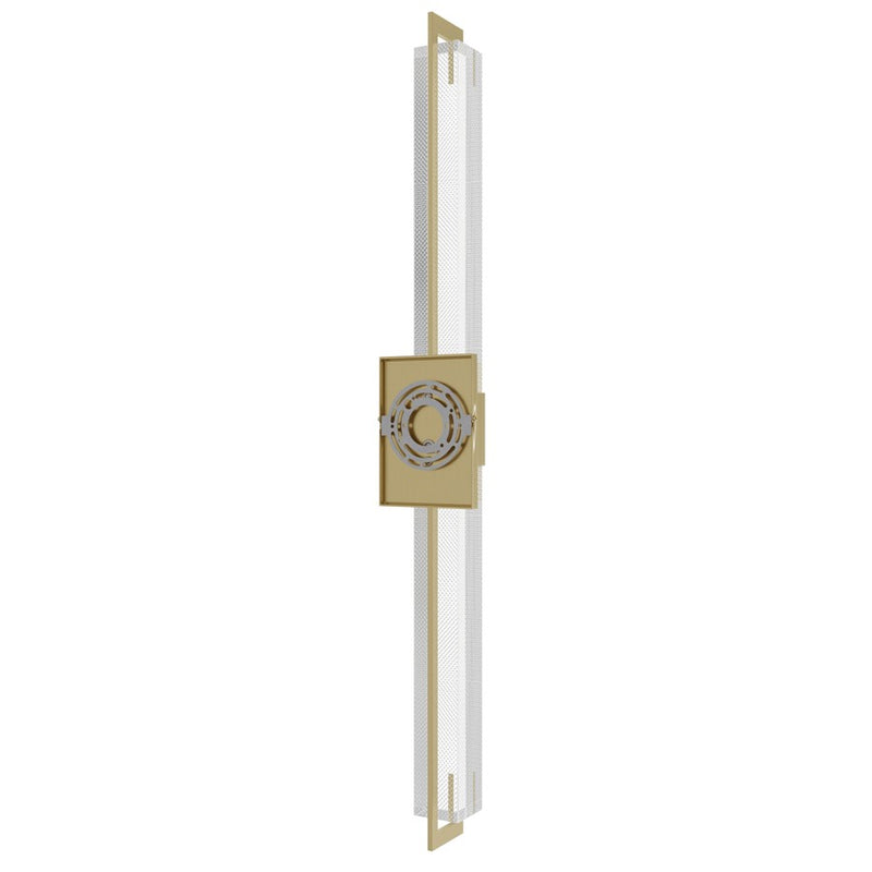 Avenue Original Glacier LED 39" Wall Sconce, Brass/Snow - HF3012-BB-XL-SNW