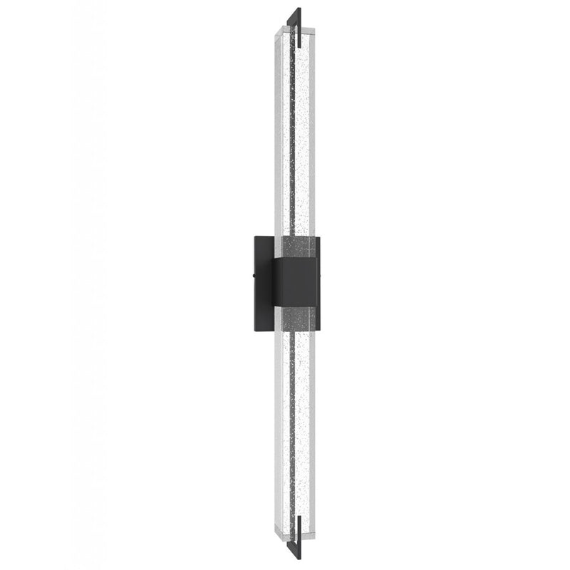 Avenue Original Glacier LED 39" Wall Sconce, Black/Bubble Crystal - HF3012-BK-XL