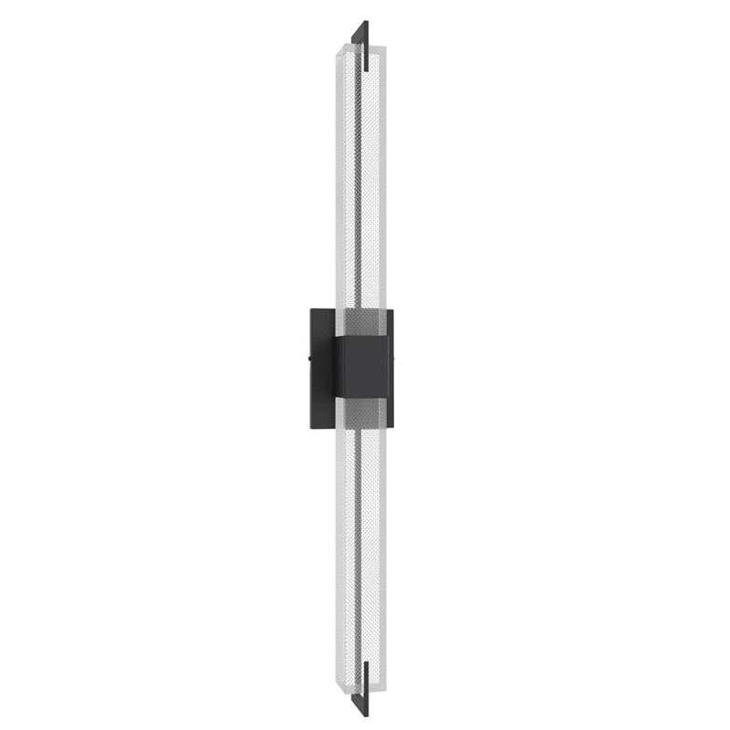 Avenue Original Glacier LED 39" Wall Sconce, Black/Snow - HF3012-BK-XL-SNW