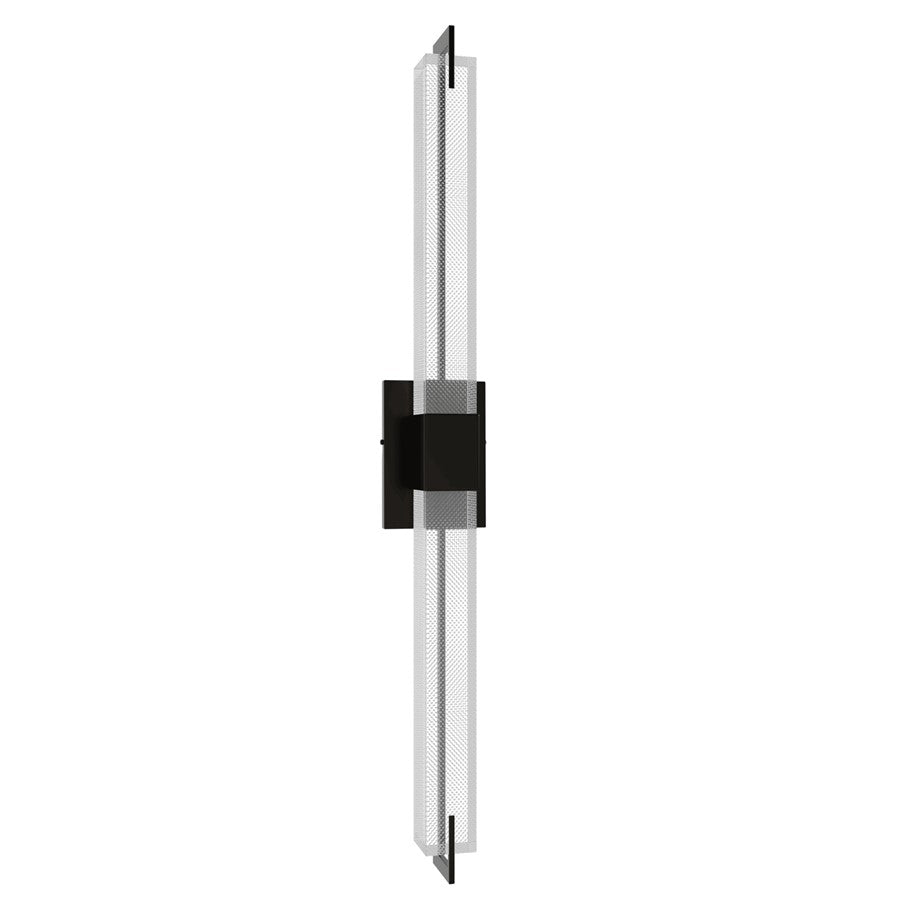 Avenue The Original Glacier 39"H LED Sconce, Nickel/Bubble