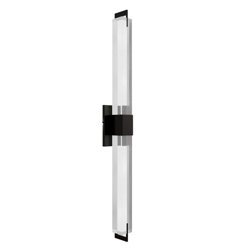 Avenue The Original Glacier 39"H LED Sconce, Nickel/Bubble