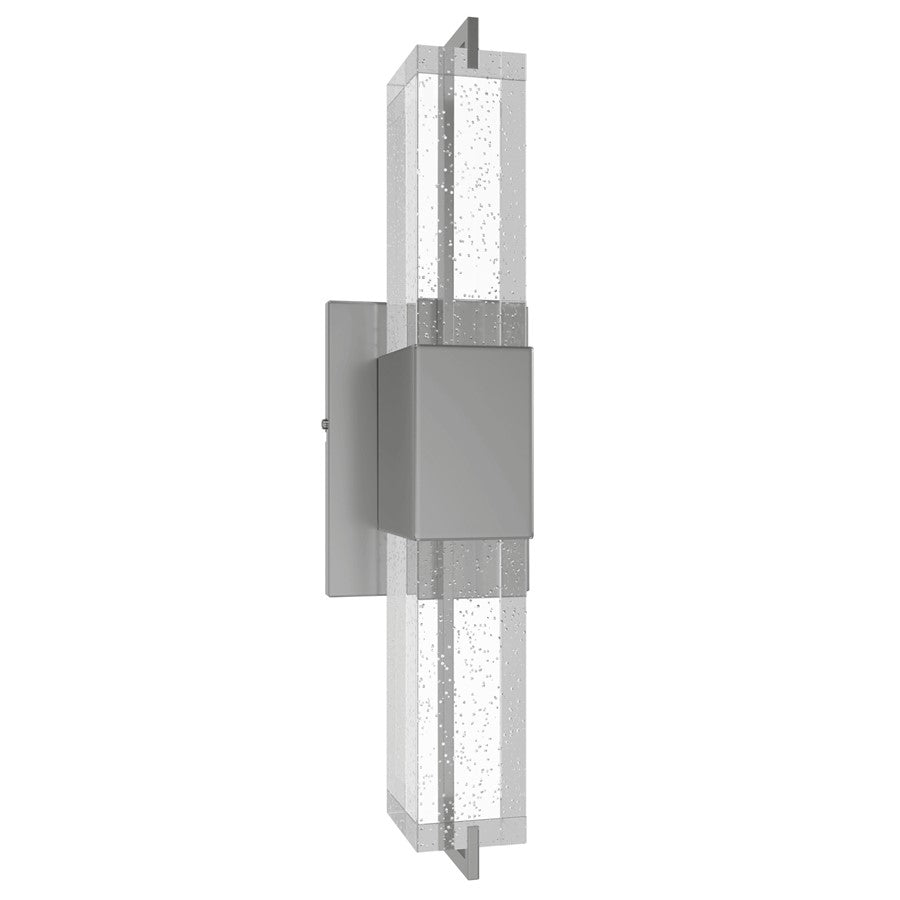 Avenue Original Glacier LED 17" Wall Sconce, Nickel/Bubbled Crystal - HF3012-PN