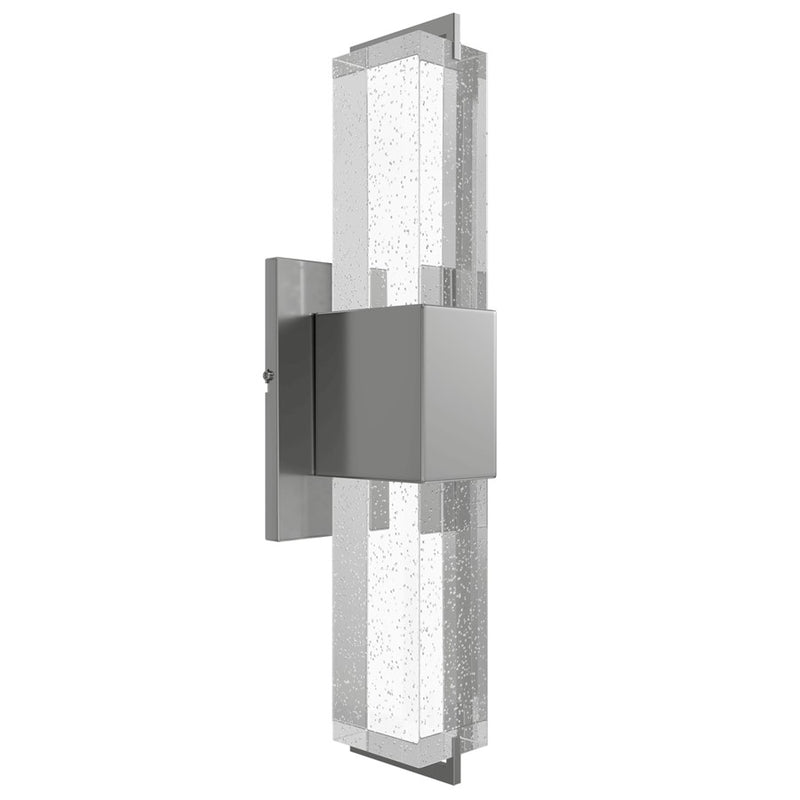 Avenue Original Glacier LED 17" Wall Sconce, Nickel/Bubbled Crystal - HF3012-PN