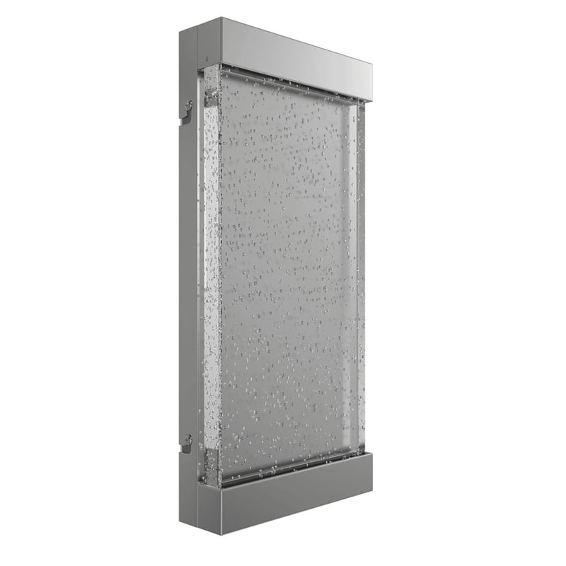 Avenue Original Glacier LED 15" Wall Sconce, Nickel/Bubbled Crystal - HF3015-PN