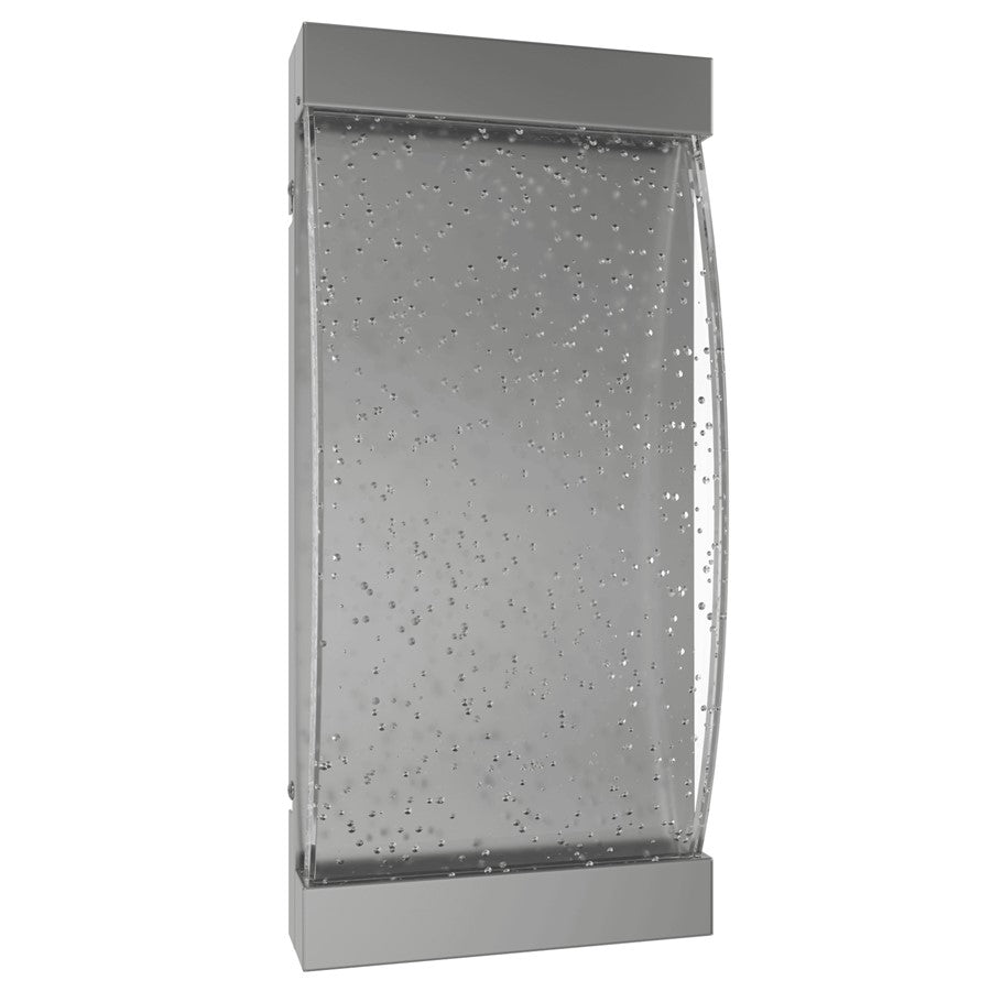 Avenue Original Glacier LED 15" Sconce, Nickel/Curved Bubble Crystal - HF3016-PN