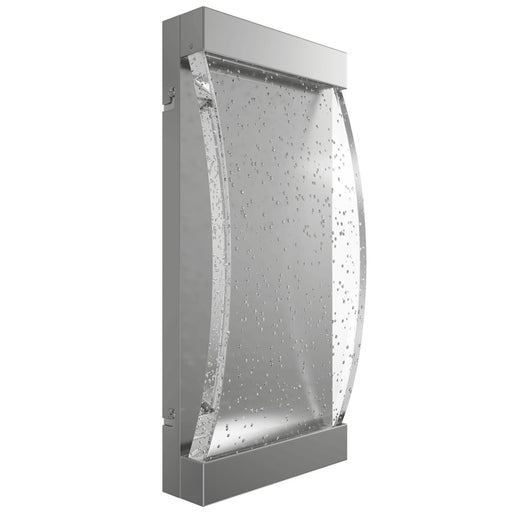 Avenue Original Glacier LED 15" Sconce, Nickel/Curved Bubble Crystal