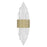 Avenue Lighting Aspen AC LED 22" Wall Sconce, Hammered Brush Brass