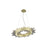 Avenue Lighting Aspen LED 27" Pendants, Brass/Bubbled Crystal Accent