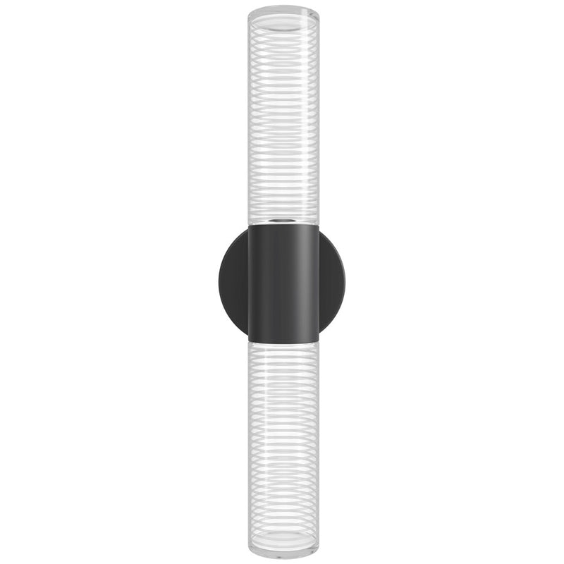 Avenue Lighting Strand Integrated AC LED Light 19" Sconce, Black - HF3305-BK