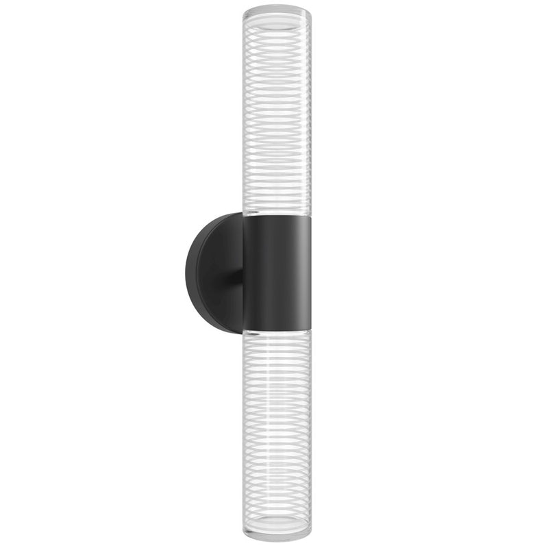 Avenue Lighting Strand Integrated AC LED Light 19" Sconce, Black - HF3305-BK