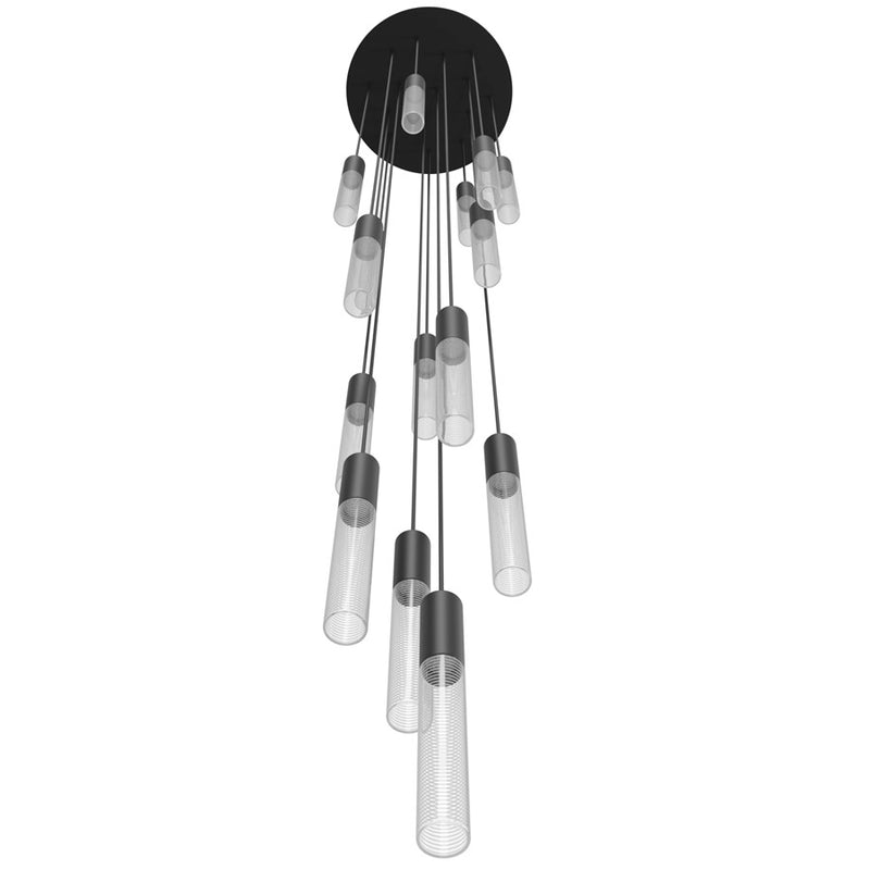 Avenue Lighting Strand 15 Light 148" Pendant/Multi Port , Black - HF3315-BK