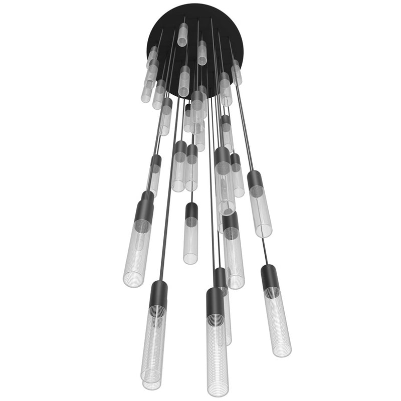 Avenue Lighting Strand 31 Light 180" Pendant/Multi Port , Black - HF3331-BK