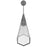 Avenue Lighting Avalon 1 Light 15" Pendant, Polished Chrome
