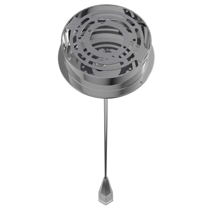 Avenue Lighting Avalon 1 Light 15" Pendant, Polished Chrome