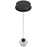 Avenue Lighting Beluga 1 Light 203" Pendant, Black