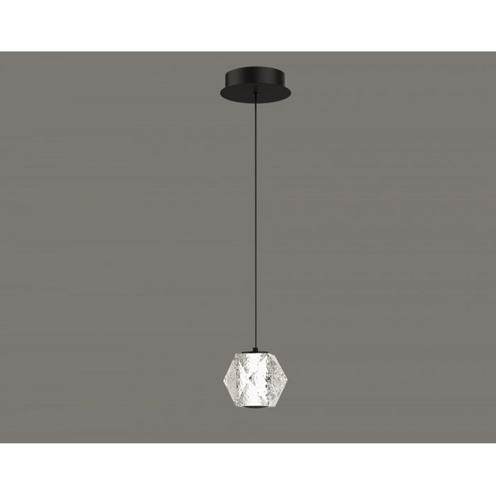 Avenue Lighting Beluga 1 Light 203" Pendant, Black