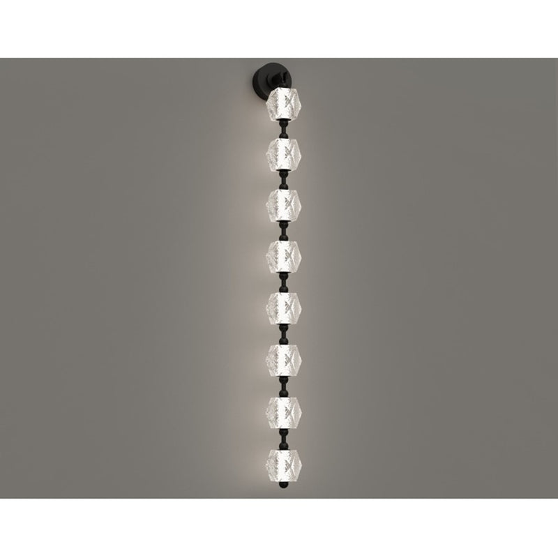 Avenue Lighting Beluga 8 Light 56" Wall Sconce, Black - HF3908-BK