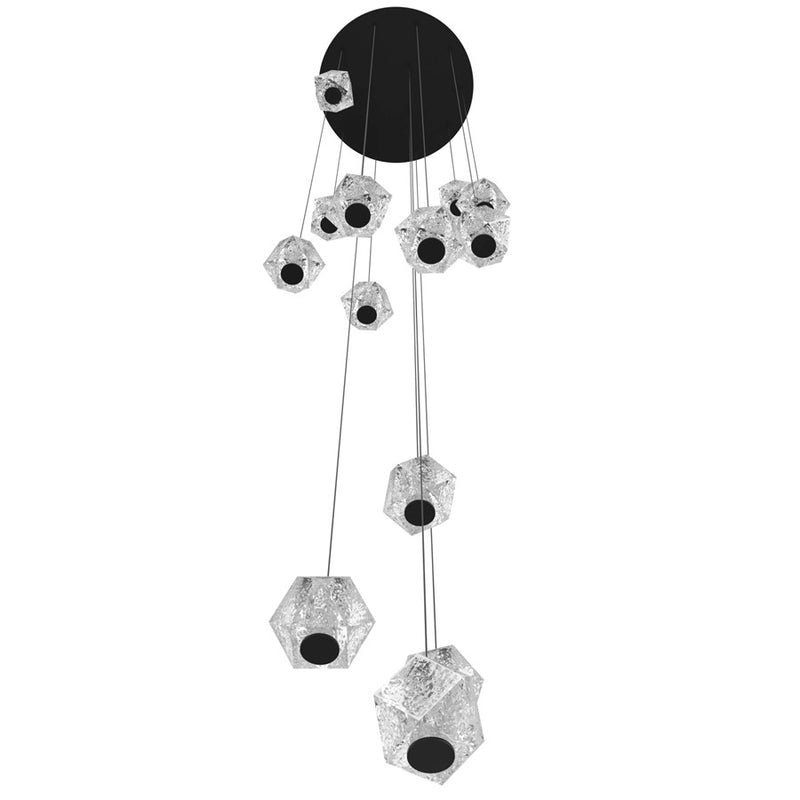 Avenue Lighting Beluga 13 Light 203" Pendant/Multi Port , Black - HF3913-BK