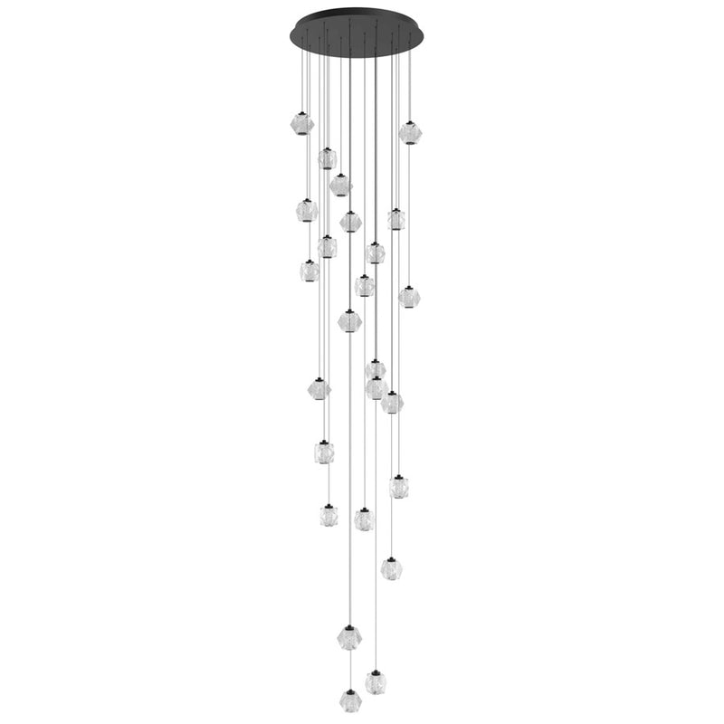 Avenue Lighting Beluga 25 Light 203" Pendant/Multi Port , Black - HF3925-BK