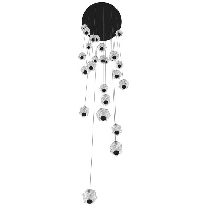 Avenue Lighting Beluga 25 Light 203" Pendant/Multi Port , Black - HF3925-BK