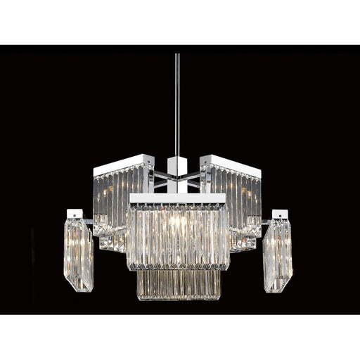 Avenue Lighting Broadway 8 Light 17" Chandelier, Polished Nickel - HF4008-PN