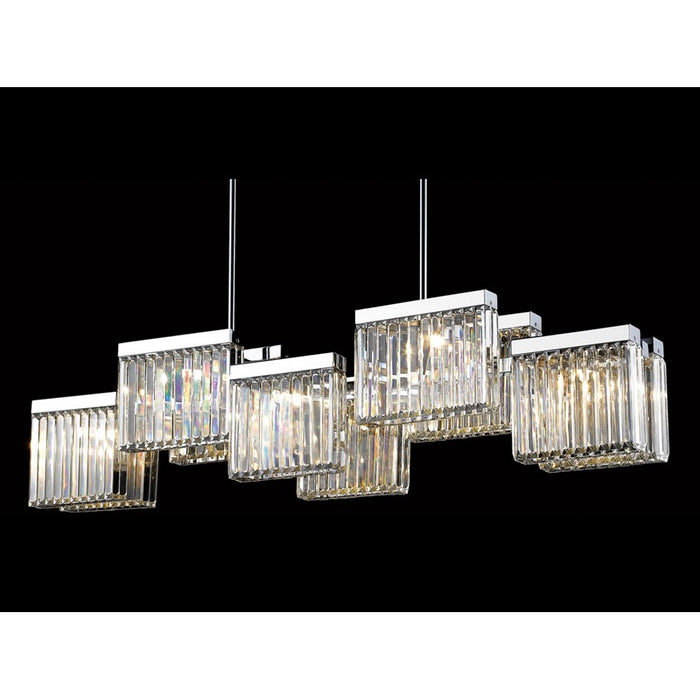 Avenue Lighting Broadway 10 Light 12" Chandelier, Polished Nickel - HF4010-PN