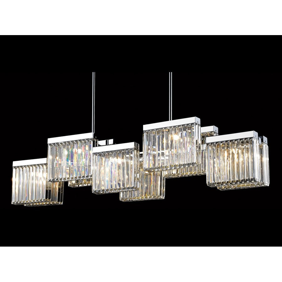 Avenue Lighting Broadway 10 Light 12" Chandelier, Polished Nickel - HF4010-PN
