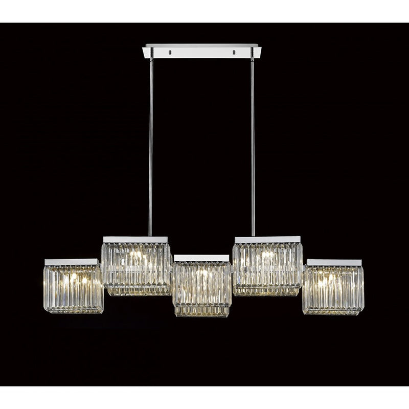 Avenue Lighting Broadway 10 Light 12" Chandelier, Polished Nickel - HF4010-PN