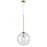 Avenue Lighting Delilah 1 Light 33" Pendant, Aged Brass