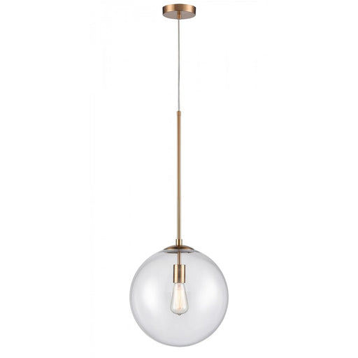 Avenue Lighting Delilah 1 Light 33" Pendant, Aged Brass