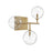 Avenue Lighting Delilah 3 Light 18" Wall Sconce, Aged Brass