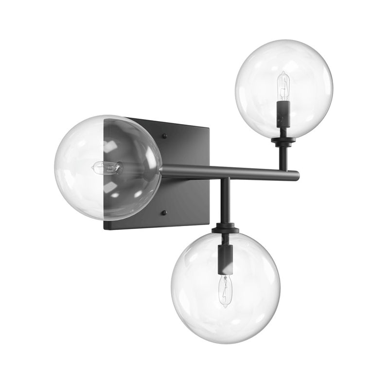 Avenue Lighting Delilah 3 Light 18" Wall Sconce, Black - HF4203-BK