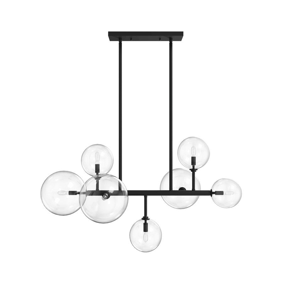 Avenue Lighting Delilah 7 Light 24" Chandelier, Black - HF4207-BK