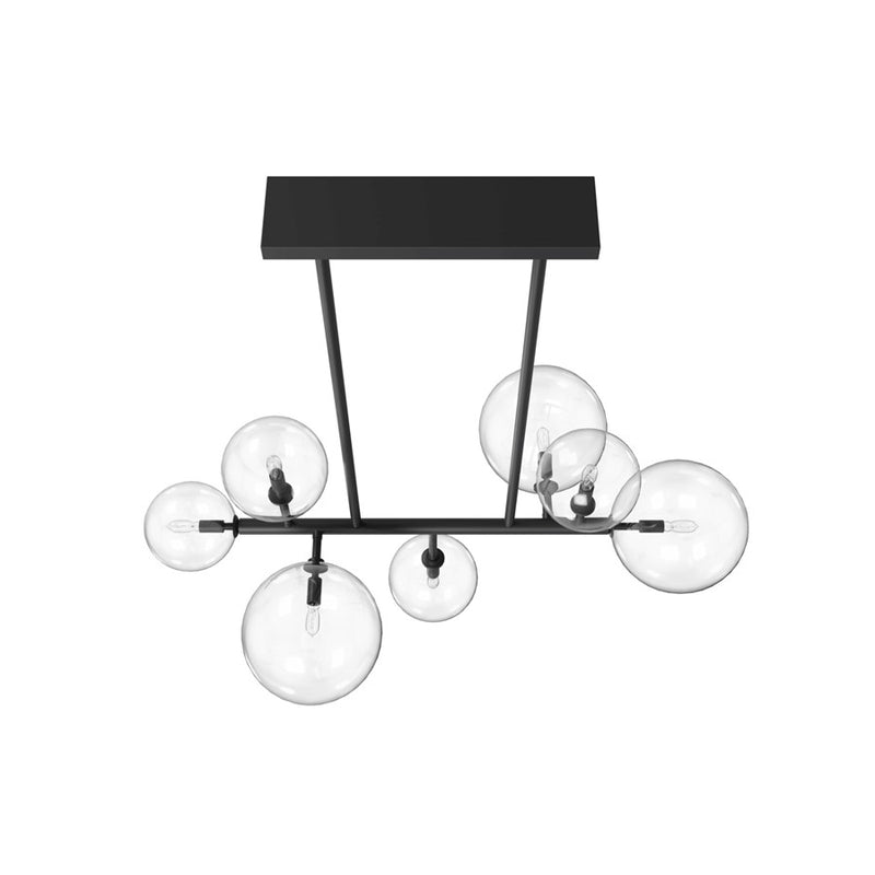 Avenue Lighting Delilah 7 Light 24" Chandelier, Black - HF4207-BK