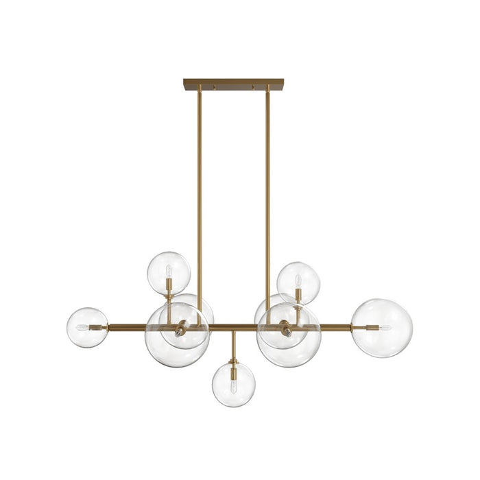 Avenue Lighting Delilah 9 Light 24" Chandelier, Aged Brass - HF4209-AB