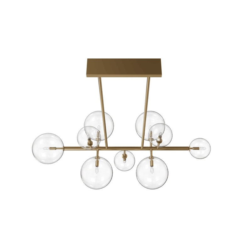 Avenue Lighting Delilah 9 Light 24" Chandelier, Aged Brass - HF4209-AB