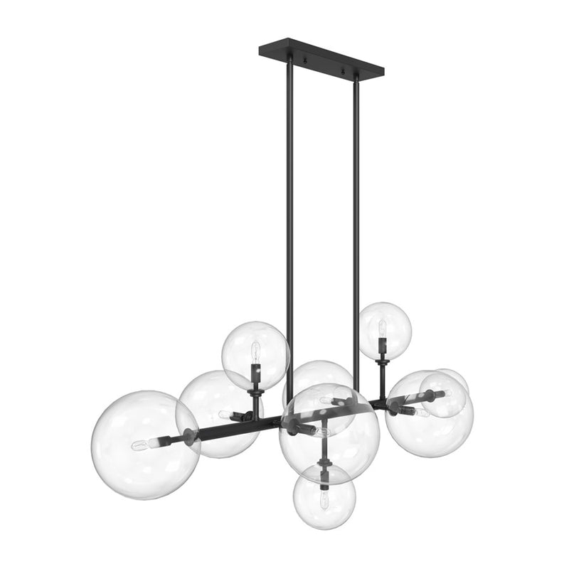 Avenue Lighting Delilah 9 Light 24" Chandelier, Black - HF4209-BK