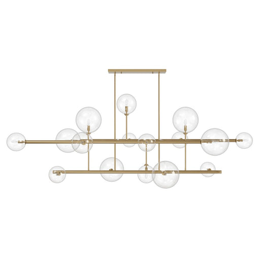 Avenue Lighting Delilah 16 Light 31" Chandelier, Aged Brass - HF4216-AB