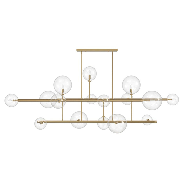 Avenue Lighting Delilah 16 Light 31" Chandelier, Aged Brass - HF4216-AB