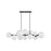Avenue Lighting Delilah 12 Light 16" Chandelier, Black - HF4222-BK-WHT