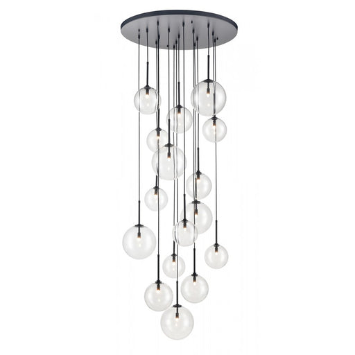 Avenue Lighting Delilah 16 Light 180" Pendant/Multi Port , Black - HF4266-BK