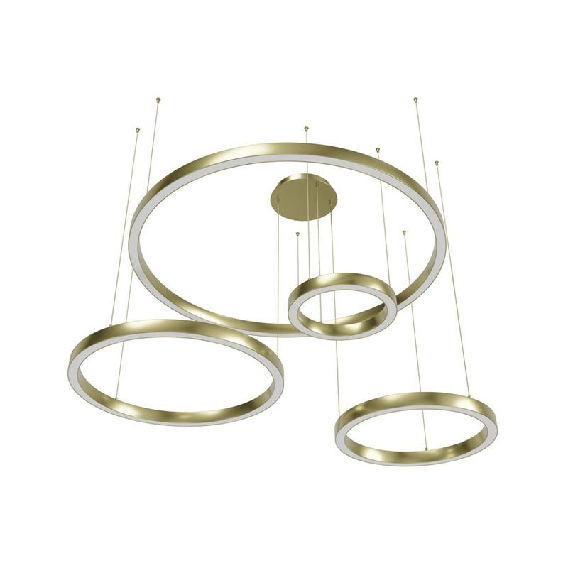Avenue Lighting Aria LED 64" 4 Ring Pendant/Multi Port, Brass